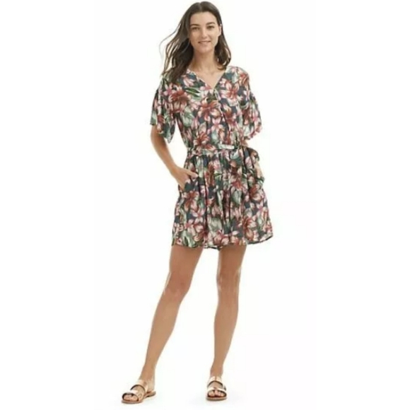 COUNTRY ROAD HIBISCUS FLORAL RELAXED JUMPSUIT 16 - Picture 4 of 6